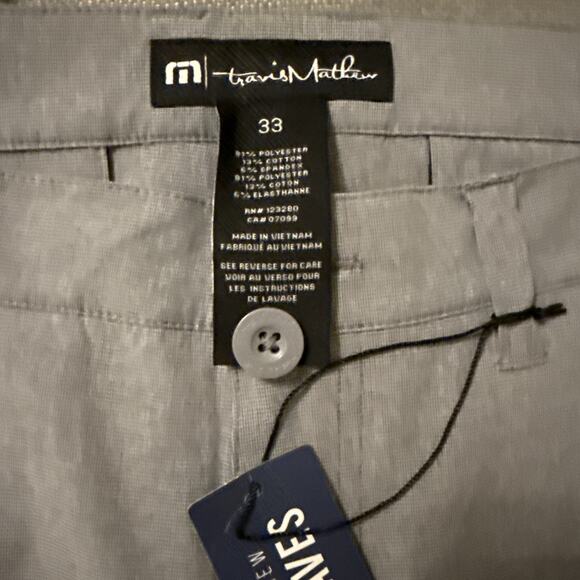 Travis Mathew Shorts Mens 33 Gray Performance Stretch Casual Beck 1mm208 - Picture 3 of 7